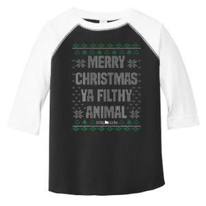 Home Alone Merry Christmas Ya Filthy Animal Ugly Sweater Toddler Fine Jersey T-Shirt