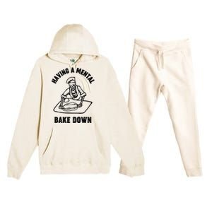 Having A Mental Bake Down Halloween Chef Premium Hooded Sweatsuit Set