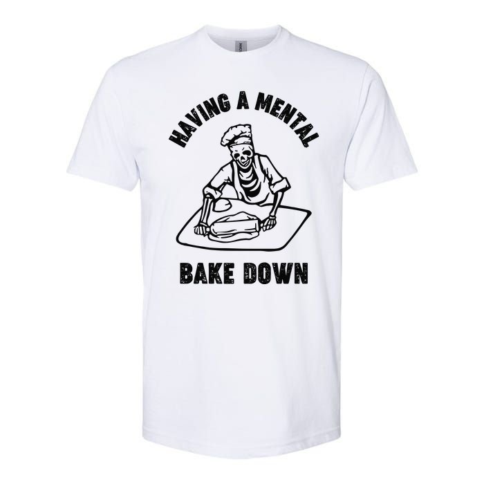 Having A Mental Bake Down Halloween Chef Softstyle CVC T-Shirt