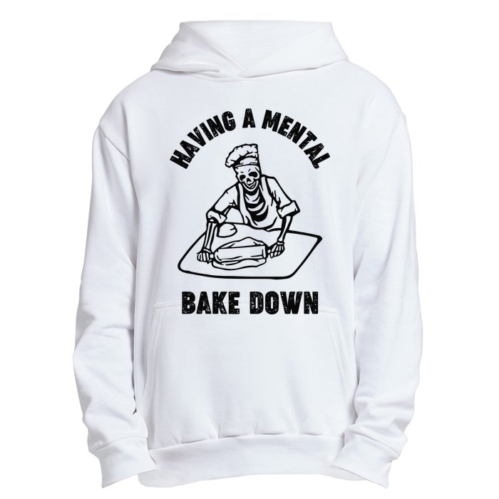 Having A Mental Bake Down Halloween Chef Urban Pullover Hoodie