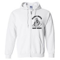 Having A Mental Bake Down Halloween Chef Full Zip Hoodie