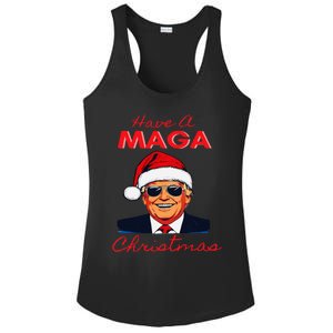 Have A Maga Christmas Humorous Pajamas Santa Ladies PosiCharge Competitor Racerback Tank