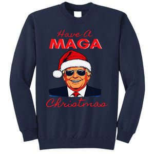 Have A Maga Christmas Humorous Pajamas Santa Tall Sweatshirt