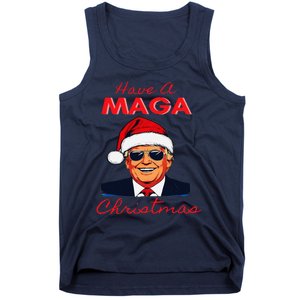 Have A Maga Christmas Humorous Pajamas Santa Tank Top