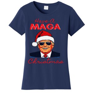 Have A Maga Christmas Humorous Pajamas Santa Women's T-Shirt