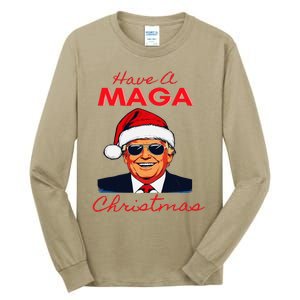 Have A Maga Christmas Humorous Pajamas Santa Tall Long Sleeve T-Shirt