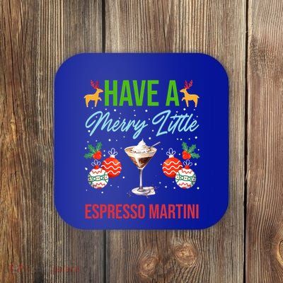 Have A Merry Little Espresso Martini Christmas Holiday Gift Coaster