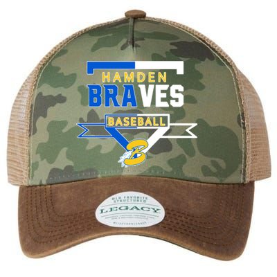 Hamden Braves Home Plate Baseball Fan Legacy Tie Dye Trucker Hat