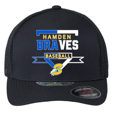 Hamden Braves Home Plate Baseball Fan Flexfit Unipanel Trucker Cap