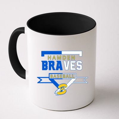 Hamden Braves Home Plate Baseball Fan Mug