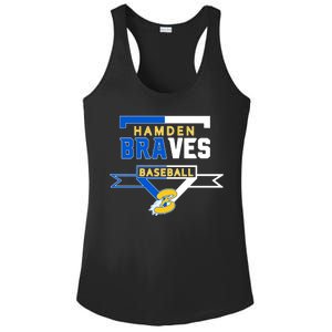 Hamden Braves Home Plate Baseball Fan Ladies PosiCharge Competitor Racerback Tank