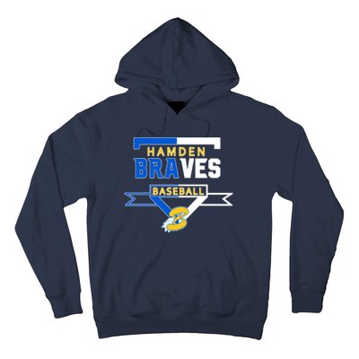 Hamden Braves Home Plate Baseball Fan Hoodie