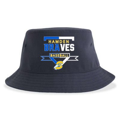 Hamden Braves Home Plate Baseball Fan Sustainable Bucket Hat