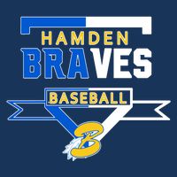 Hamden Braves Home Plate Baseball Fan Flatbill Hat