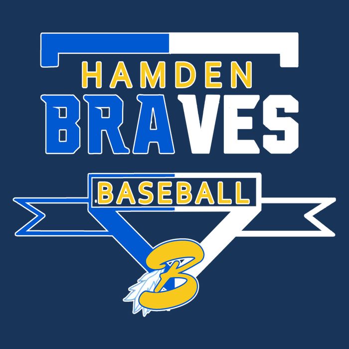 Hamden Braves Home Plate Baseball Fan Flatbill Hat