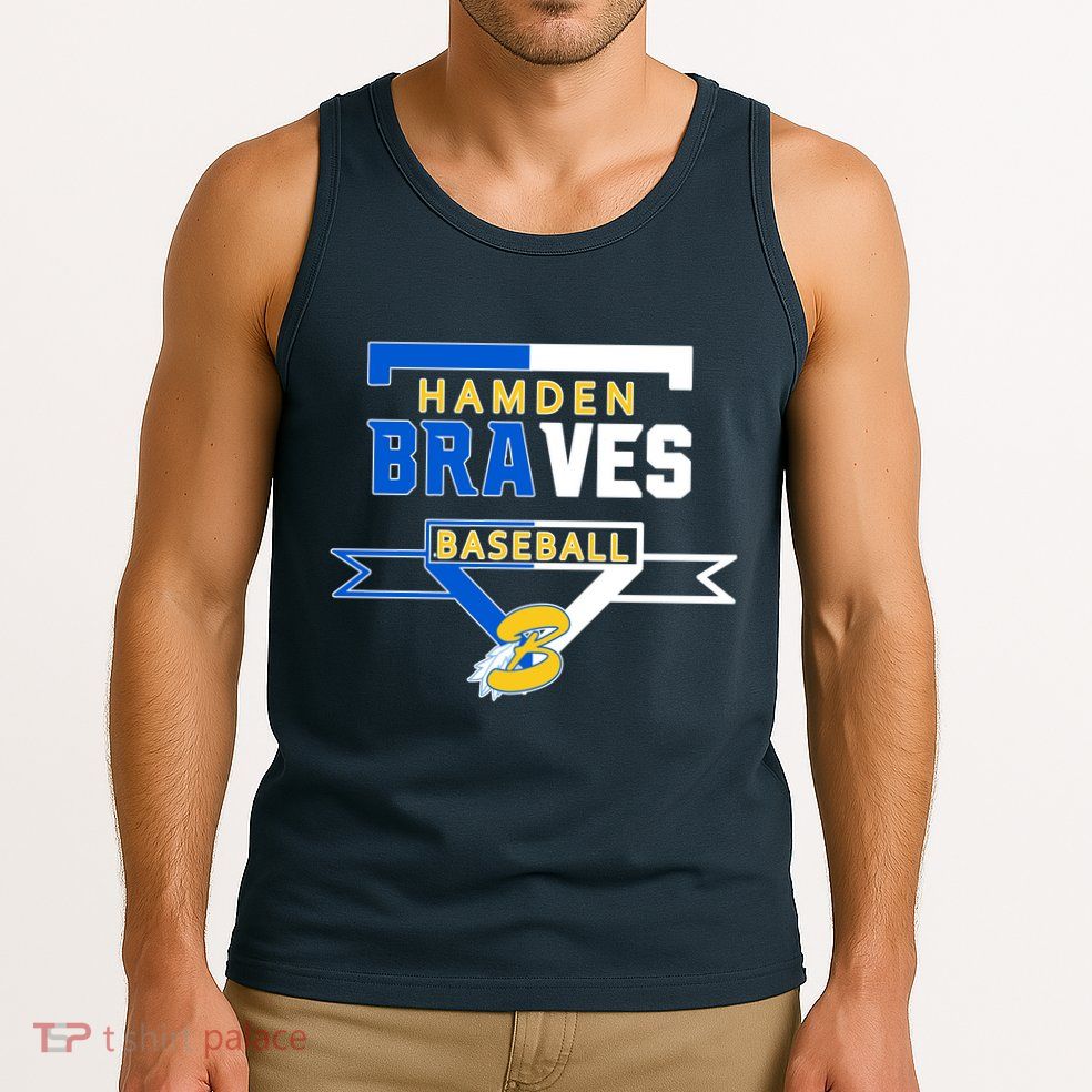 Hamden Braves Home Plate Baseball Fan Tank Top