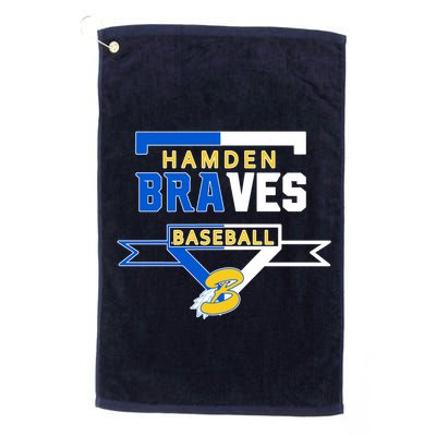 Hamden Braves Home Plate Baseball Fan Golf Towel