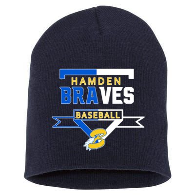 Hamden Braves Home Plate Baseball Fan Short Acrylic Beanie