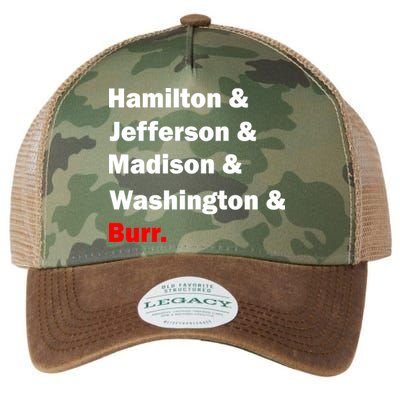 Hamilton & Jefferson & Madison & Washington & Burr. Legacy Tie Dye Trucker Hat