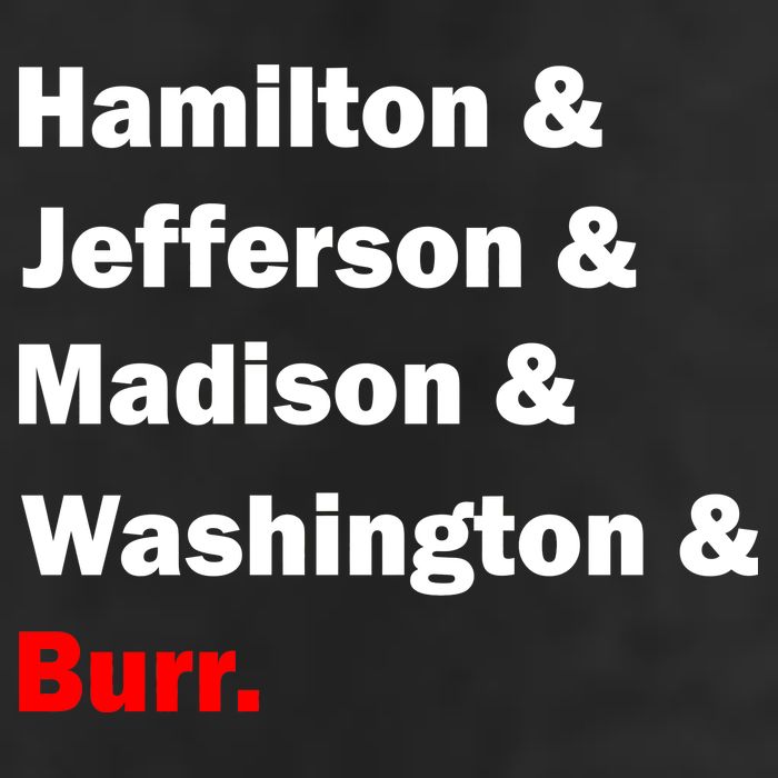 Hamilton & Jefferson & Madison & Washington & Burr. Adult Drive Performance Visor