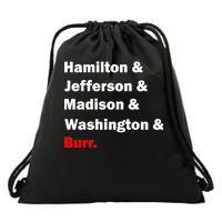 Hamilton & Jefferson & Madison & Washington & Burr. Drawstring Bag