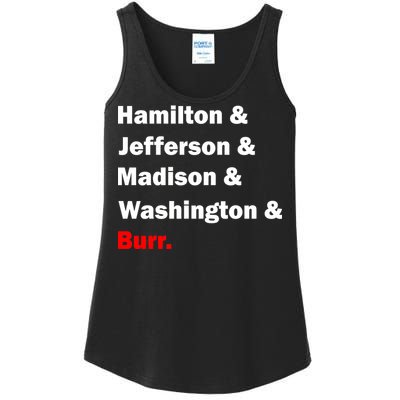 Hamilton & Jefferson & Madison & Washington & Burr. Ladies Essential Tank