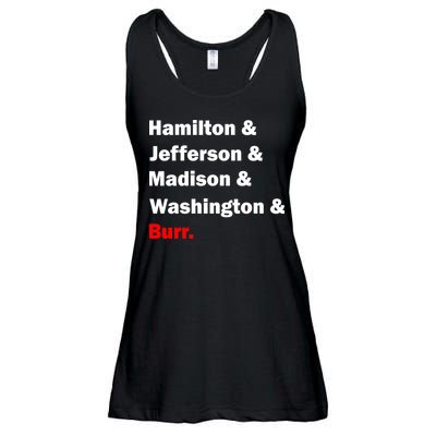 Hamilton & Jefferson & Madison & Washington & Burr. Ladies Essential Flowy Tank