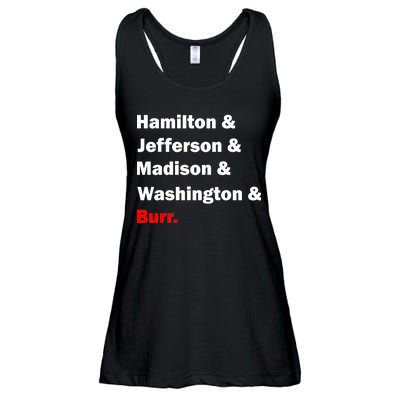 Hamilton & Jefferson & Madison & Washington & Burr. Ladies Essential Flowy Tank