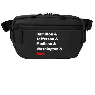 Hamilton & Jefferson & Madison & Washington & Burr. Crossbody Pack