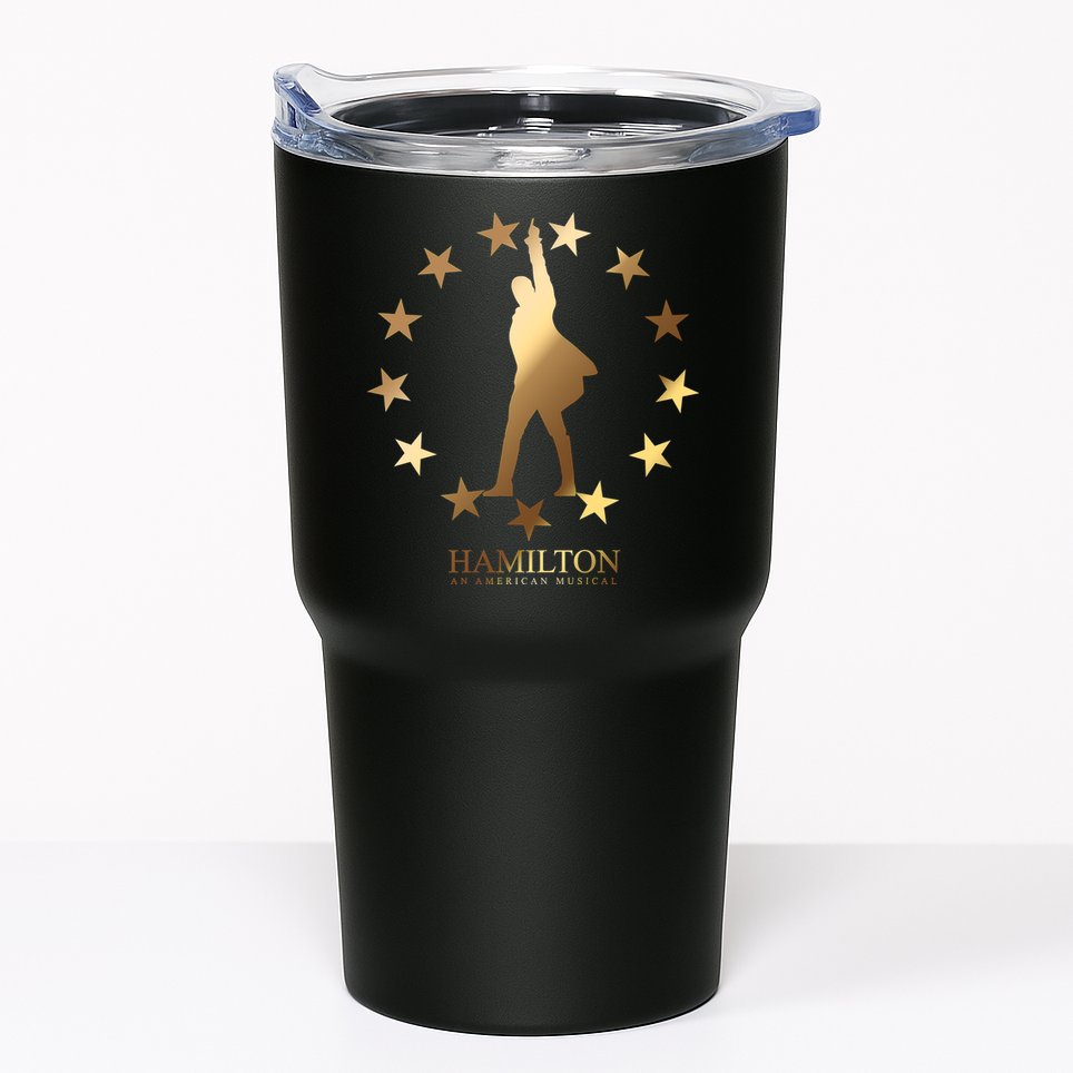 Hamilton An American Musical Golden Stars Tumbler