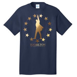 Hamilton An American Musical Golden Stars Tall T-Shirt