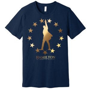 Hamilton An American Musical Golden Stars Premium T-Shirt