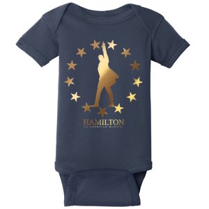 Hamilton An American Musical Golden Stars Baby Bodysuit