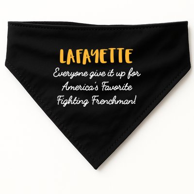 Hamilton Lafayette America's Favorite Frenchman USA-Made Doggie Bandana