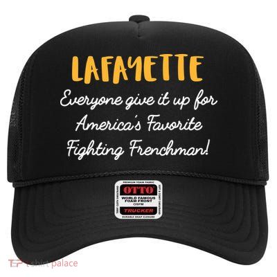 Hamilton Lafayette America's Favorite Frenchman High Crown Mesh Back Trucker Hat