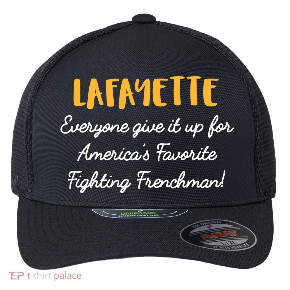 Hamilton Lafayette America's Favorite Frenchman Flexfit Unipanel Trucker Cap