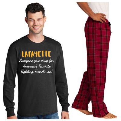 Hamilton Lafayette America's Favorite Frenchman Long Sleeve Pajama Set