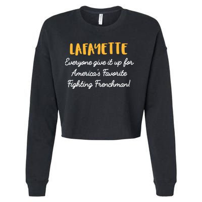 Hamilton Lafayette America's Favorite Frenchman Cropped Pullover Crew