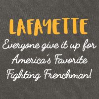 Hamilton Lafayette America's Favorite Frenchman Cotton Canvas Backpack