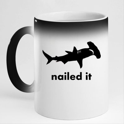 Hammerhead Nailed It Funny 11oz Black Color Changing Mug