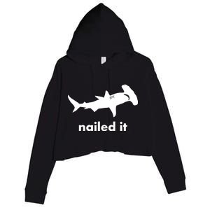 Hammerhead Nailed It Funny Crop Fleece Hoodie