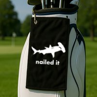 Hammerhead Nailed It Funny Golf Towel