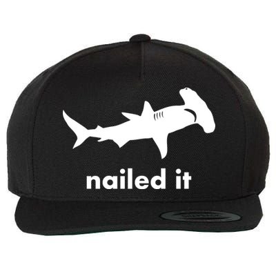 Hammerhead Nailed It Funny Wool Snapback Cap