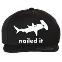 Hammerhead Nailed It Funny Wool Snapback Cap