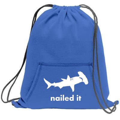 Hammerhead Nailed It Funny Sweatshirt Cinch Pack Bag