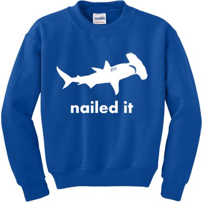 Hammerhead Nailed It Funny Kids Sweatshirt