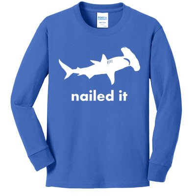 Hammerhead Nailed It Funny Kids Long Sleeve Shirt