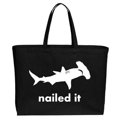 Hammerhead Nailed It Funny Cotton Canvas Jumbo Tote