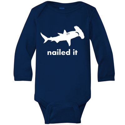 Hammerhead Nailed It Funny Baby Long Sleeve Bodysuit