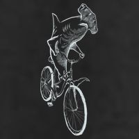 Hammerhead Shark Riding Bicycle Adult Drive Performance Visor